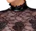 Noir Handmade Kink Royal Lace Midi Dress XL - Black, Adjustable Waist