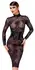 Noir Handmade Kink Royal Black Lace Midi Dress S - Adjustable Waist