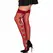 Leg Avenue 1957 Sheer Garter Belt Stockings with Embroidered Red Flowers One Size