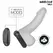 Addicted Toys Heating Effect Vibrating Silicone Ring with Remote, Black