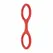EasyToys Flexible Silicone Handcuffs Red - Adjustable Soft Model