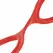 EasyToys Flexible Silicone Handcuffs Red - Adjustable Soft Model
