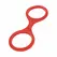 EasyToys Flexible Silicone Handcuffs Red - Adjustable Soft Model