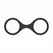 EasyToys Silicone Restraint Handcuffs Black - Flexible & Lightweight Design