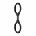 EasyToys Silicone Restraint Handcuffs Black - Flexible & Lightweight Design