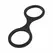 EasyToys Silicone Restraint Handcuffs Black - Flexible & Lightweight Design