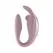 Teazers Bunny Dual-Action Couple Device with Remote, Pink, USB Rechargeable
