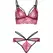 Leg Avenue 81623 Lingerie Set Burgundy Lace Bralette & Thong Size L