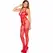 Leg Avenue 89336 Bodystocking Red Polka Dot Mesh One Size