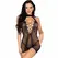 Leg Avenue 81675 Halter Mesh Mini Dress Black - Polka Dot, One Size