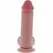 Get Real Deluxe много дебело дилдо, TPE, бежово, 20 см