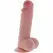 Get Real Deluxe много дебело дилдо, TPE, бежово, 20 см