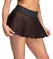 Cottelli PARTY Powernet Flared Mini Skirt Black S - Transparent Design