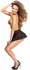 Cottelli PARTY Powernet Flared Mini Skirt Black S - Transparent Design