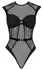 Cottelli LINGERIE Body Rhinestones Black L/XL - Elegant Lace Bodysuit