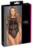 Cottelli Lingerie Body Rhinestones Black S/M - Elegant Lace Microfibre