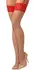Obsessive Matildea Stockings 2XL/3XL Red Lace Nude Finish