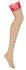Obsessive Matildea Sheer Stockings S/M with Red Lace Top