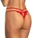 Obsessive Matildea Thong Red L/XL - Adjustable Elegant Strap Design