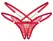 Obsessive Matildea Thong Red L/XL - Adjustable Elegant Strap Design