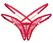 Obsessive Matildea Thong Red L/XL - Adjustable Elegant Strap Design