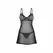 Obsessive Euridia Chemise & Tanga Set Black Elegant Rose Gold Accents XS/S