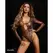 Obsessive Soranna Brown Sheer Long-Sleeved Bodysuit, Open Detail 2XL/3XL