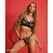 Obsessive Dominna 2-Piece Lingerie Set Black - Adjustable Straps & Mesh L/XL
