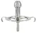 Fetish Collection Anal Deluxe Stainless Steel Adjustable Plug 12.5cm
