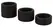 Erecto Liquid Silicone Ball Ring Set - 3 Sizes, Flexible, Black