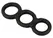 Erecto Triple Ring Liquid Silicone Anatomical Support System Black