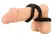 Erecto Triple Ring Liquid Silicone Anatomical Support System Black