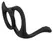 Erecto Liquid Silicone Dual Support Ring with Perineal Stimulator, Black