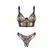 Obsessive Soranna Two-Piece Mesh Lingerie Set Brown - Adjustable Fit 2XL/3XL