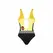 Obsessive Rallien Black Bodysuit with Sporty Design and Adjustable Strap M/L