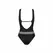 Obsessive Rallien Black Bodysuit with Sporty Design and Adjustable Strap M/L