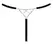Cottelli Lingerie Adjustable Rhinestone Black Straps S-L