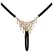 Cottelli LINGERIE String S-L Adjustable White Gold-Effect Decoration