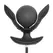 ANOS RC Inflatable Silicone Plug with Vibration, Expandable, Black, 10.9 cm