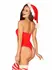 Obsessive Kissmas Body Red Adjustable Festive Lingerie S/M