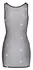 Cottelli PARTY Mesh Mini Dress XL with Rhinestone Detailing, Black