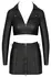 Cottelli PARTY Set Black L - Matte Clubwear Crop Jacket & Mini Skirt