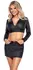 Cottelli PARTY Matte Black Club Set - Crop Jacket & Mini Skirt, Size M