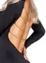 Cottelli Party Mini Dress L Black with Removable Gold Chains