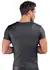 NEK Men's Fitted Shirt 2XL Black & Metallic Blue Mesh-Stripe Design