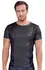 NEK Men's Shirt M Black Matt Look with Metallic Blue Accents