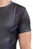 NEK Men's Shirt M Black Matt Look with Metallic Blue Accents