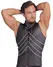 NEK Men's Sleeveless Matte Shirt XL with Chains & Stand-Up Collar