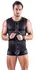 Svenjoyment Bondage Men's Sleeveless Net Shirt with Adjustable Cuffs L