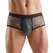 Svenjoyment Men's Black Glam Mesh Pants L - Sparkling Front, Stretch Fit
